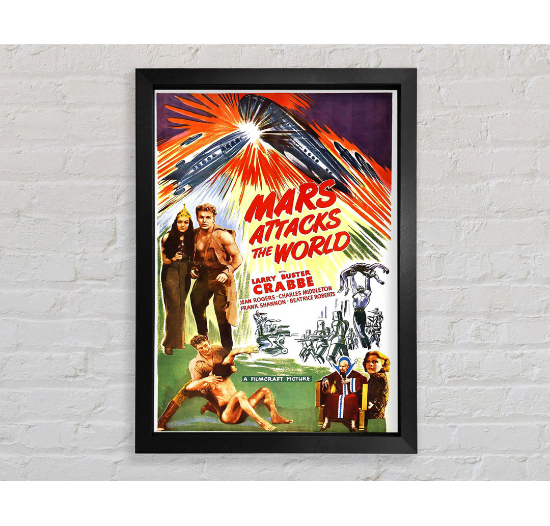 Mars Attacks World Poster 1 - Einzelne Bilderrahmen Kunstdrucke