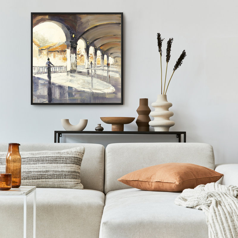 Art contemporain sur toile People in a Spaces Hall - Contemporary Places