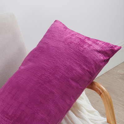 Housse de coussin rectangulaire en velours texturé