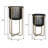 Fidler UV Resistant Metal 2-Piece Planter Set-496261160