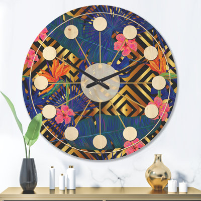 Horloge murale abstraite IV