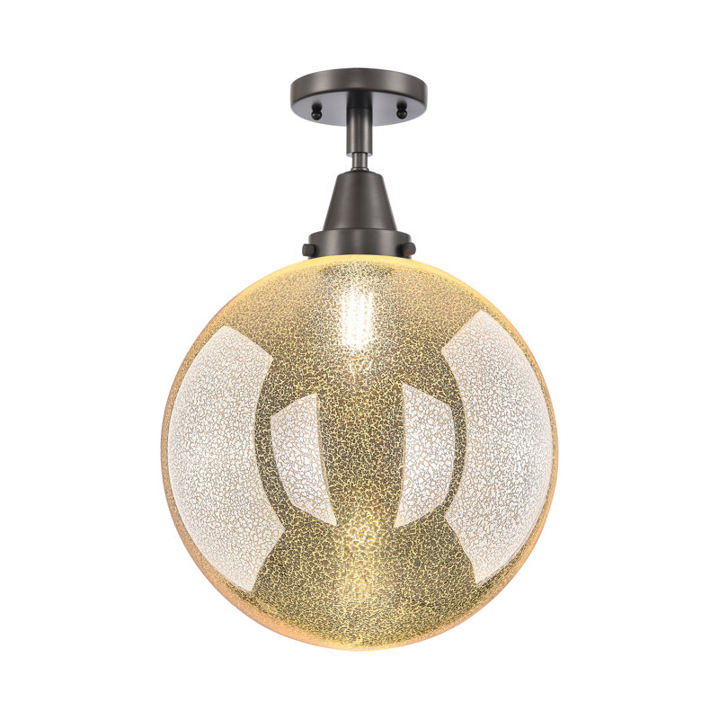 Caden Beacon 1 Light Flush Mount, Oil Rubbed Bronze