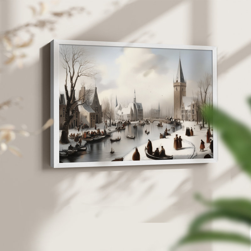 Chirstmas Art-CML -Framed Print - Restickable, H 8 po x l 10 po, Blanc