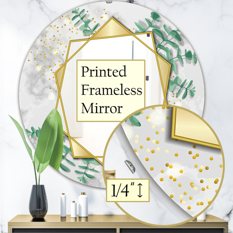 Miroir d'appoint Eucalyptus, H 23,6 po x l 23,6 po