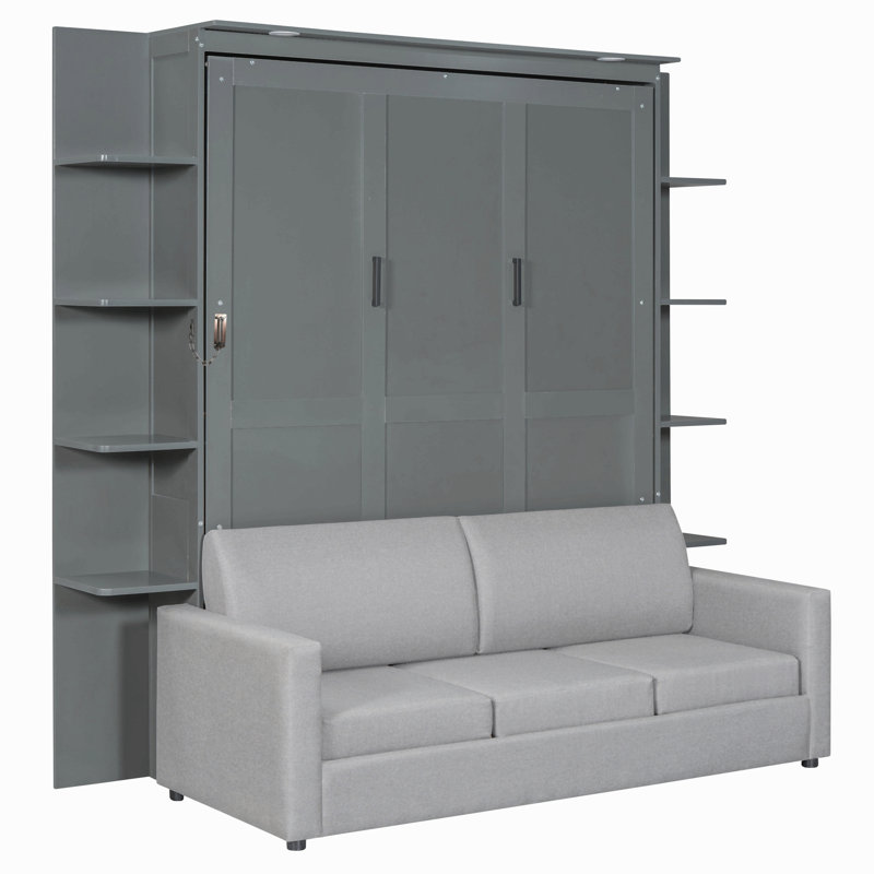 Queen Size Murphy Bed Wall Bed With Sofa