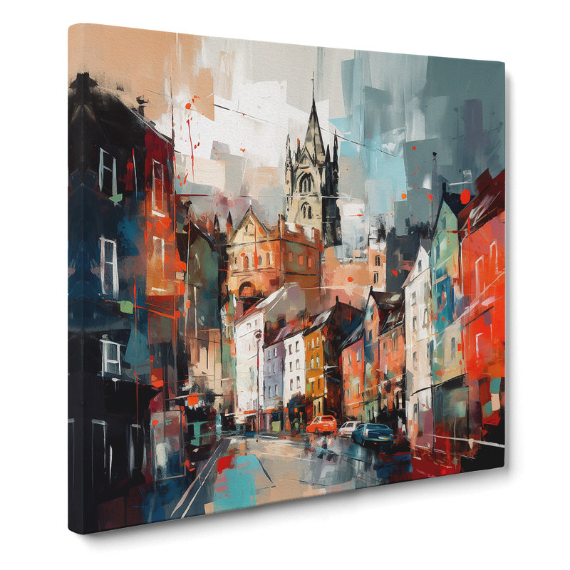 City Of Bristol Abstract No.4 - No Frame Print, 35cm H x 35cm W x 3cm D