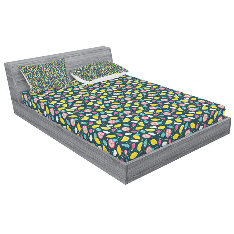 Microfiber Sheet Set, Queen Sheet Set with Fitted Sheet