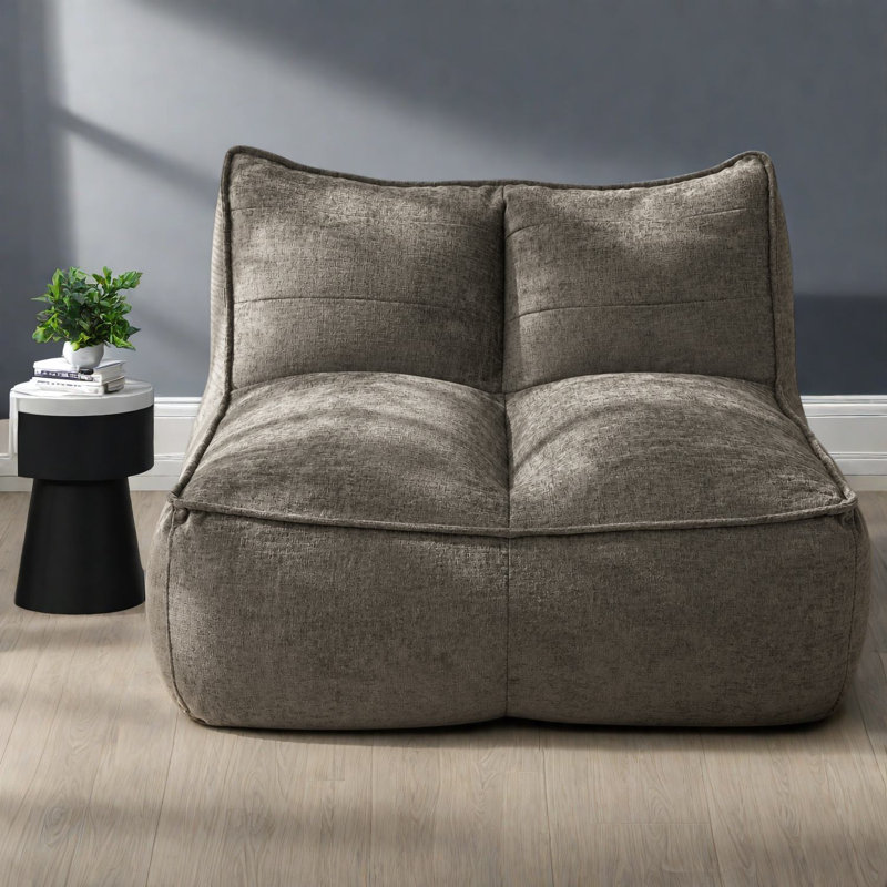 Compression Sofas, Cotton Linen Compact Modern Beanbag Couch for Home