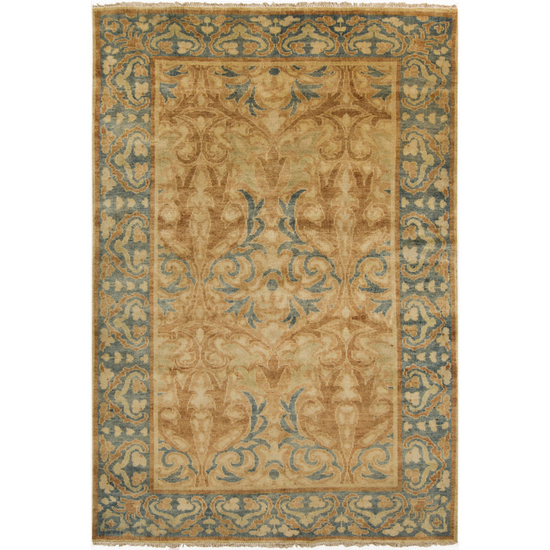Dellinger Wool Oriental Indoor Rug, Rectangle 3'6" x 5'6"