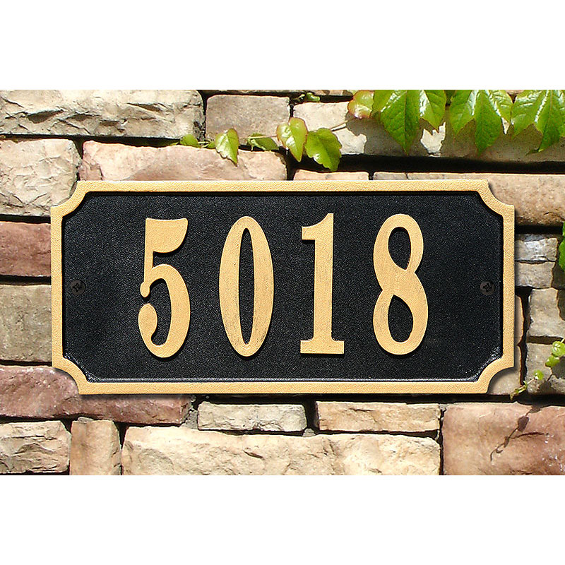 Rectangle Wall Plaque, Black