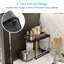 Organisateur de cuisine à 2 niveaux avec cadre en acier inoxydable Home Zone Living