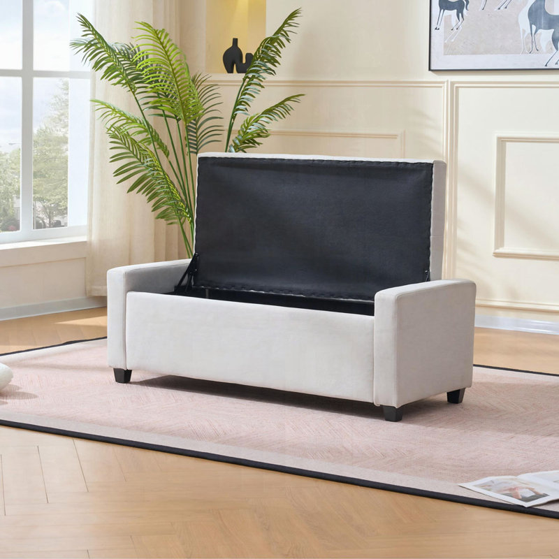 Banc de rangement pour chambre 48 ", Beige