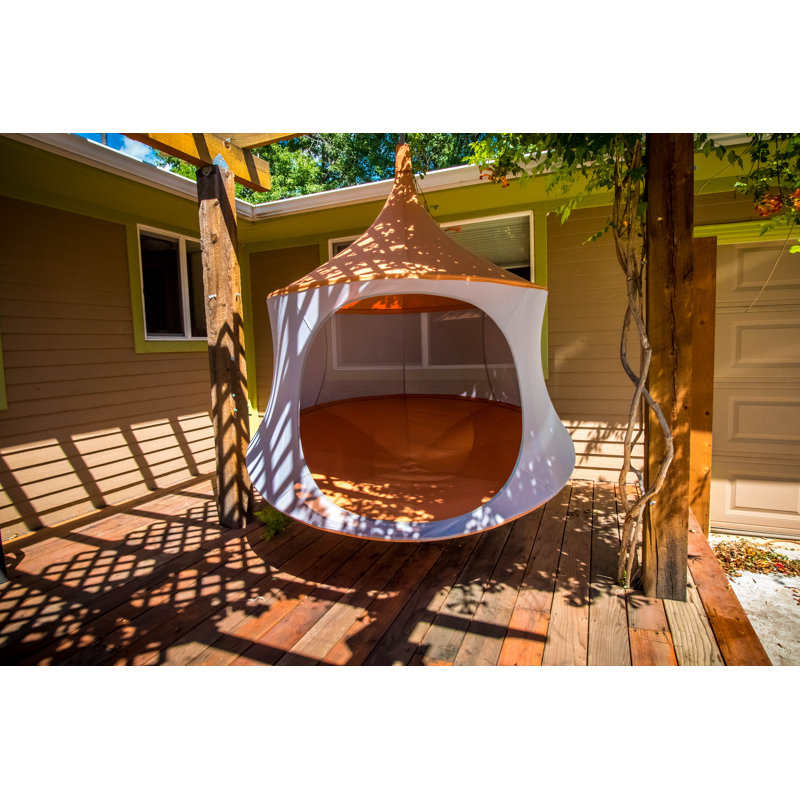 2 Person Chair Hammock, 72" H x 72" W x 72" D, Aquamarine