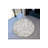 White Gray Abstract Pattern Detailed Woven Base Modern Decorative Carpet-105643250