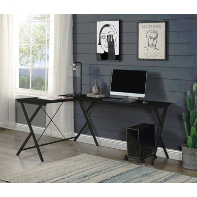 L-Shape Computer Desk With Computer Holder Ideal For Office Or Study In Bedroom Or Living Room