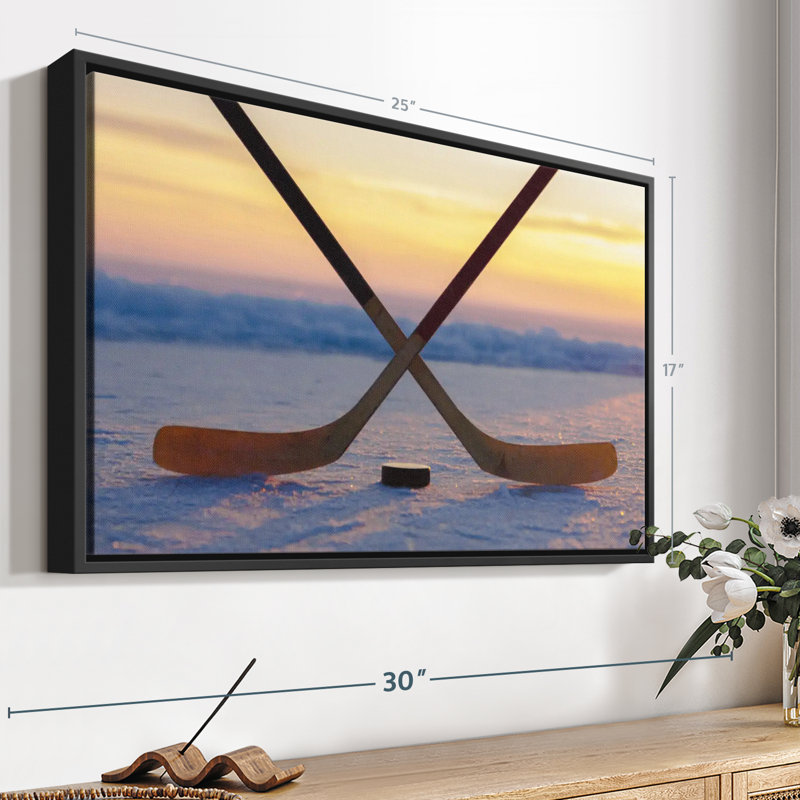 Hockey Sticks, reproduction sur toile, H 17 po x l 25 po