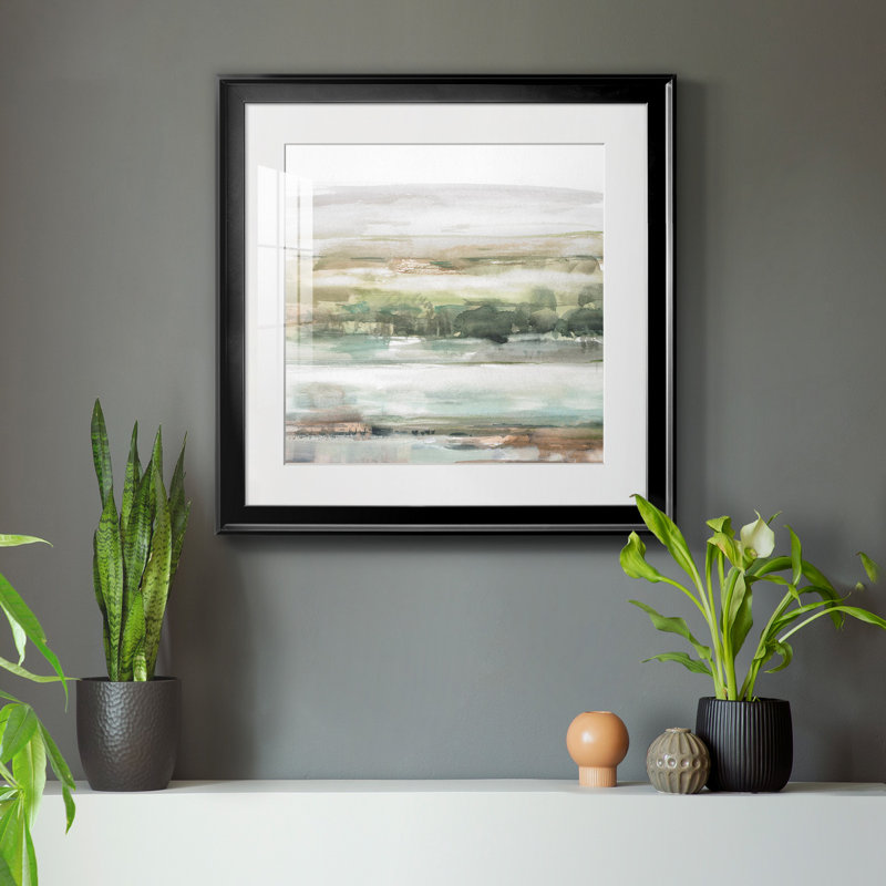 «Early Fall Flowers II», reproduction encadrée de qualité supérieure - prête à être accrochée, H 24 po x l 24 po x P 1 po