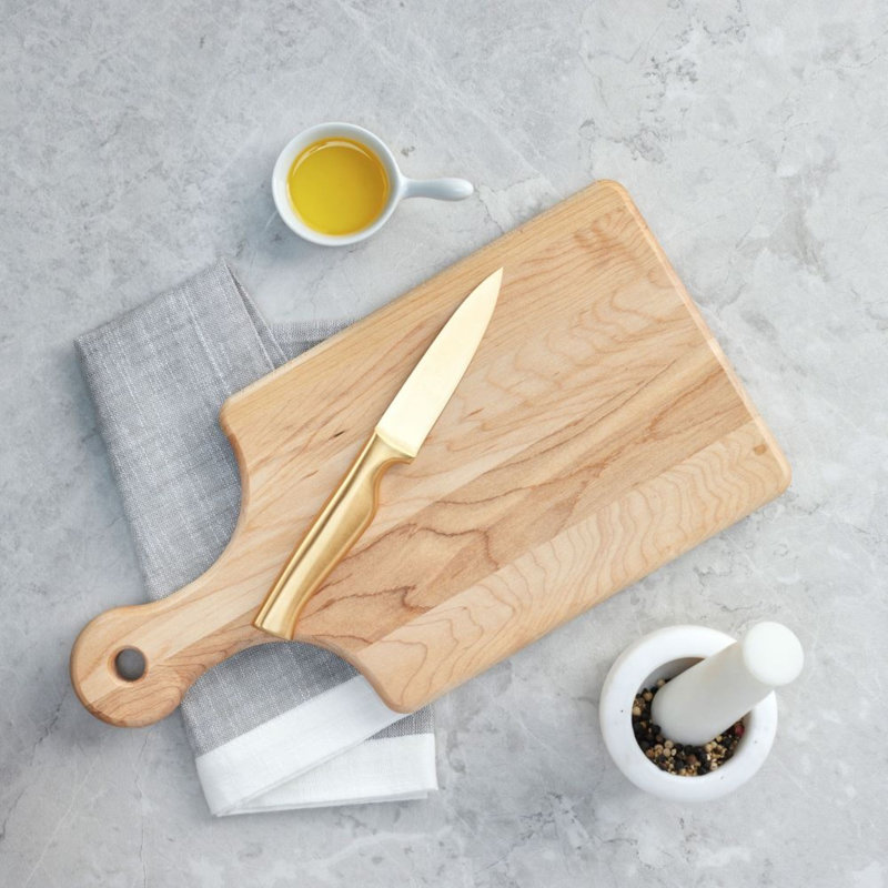 Labell Canadian Maple Reversible Paddle Cutting Board