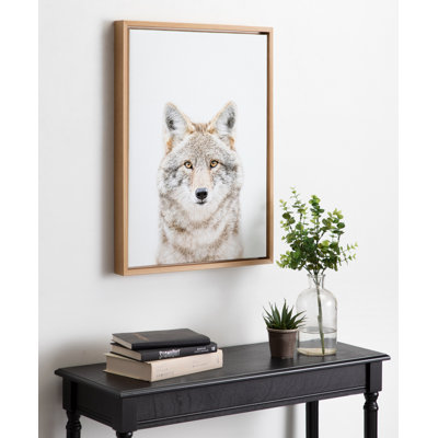 Wolf Portrait by Amy Peterson Framed Canvas Wall Art Print