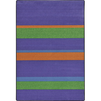 Tapis violet à rayures droites et étroites