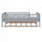 Wood Daybed with Trundle and Fence Guardrails-85954676-85954675