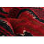 Tapis décoratif en laine rouge noué à la main 3 pi 3 po x 5 pi 10 po one-of-a-kind Bolish