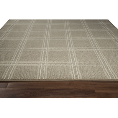 Imagine Pane Plaid Natural Area Rug