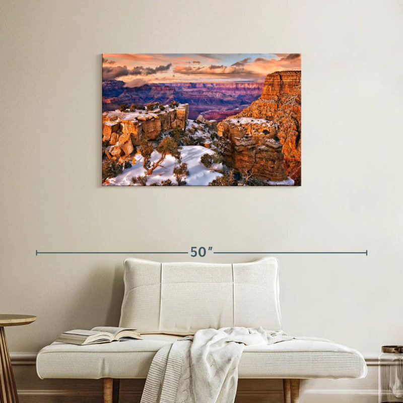 Snowy Grand Canyon V, 24" H x 36" W