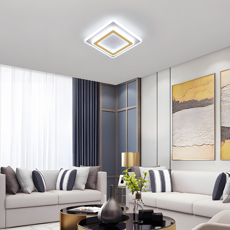 Modern 40cm White LED Dimmable Square Ceiling Light