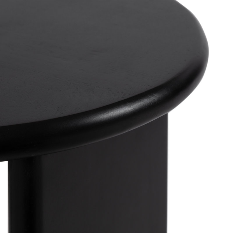 Table d'appoint de salon irrégulière, Noir