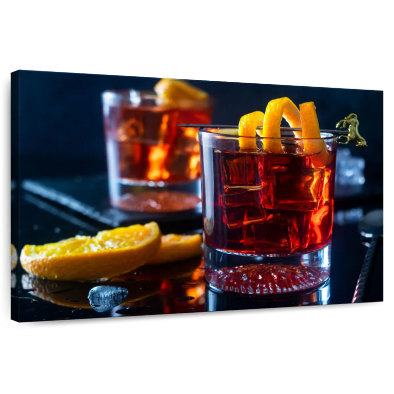 Yarlin Negroni Cocktails, 8" H x 12" W