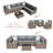 Distefano 7-Piece Outdoor Patio Seating Group with Cushions-2079851322
