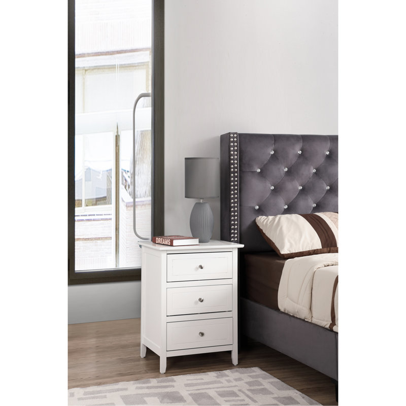 Table de chevet transitionnelle polyvalente, Blanc