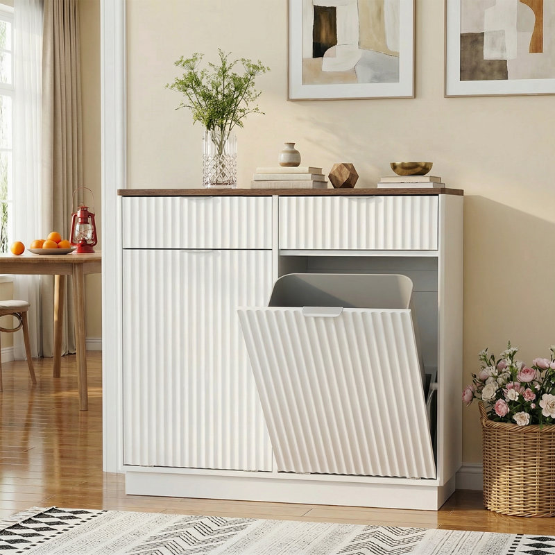 Armoire pour poubelle double à 2 tiroirs Tilt Out