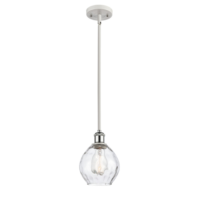 Jaron 1 - Light Single Pendant, White, 3.5 Watt Vintage LED Bulb