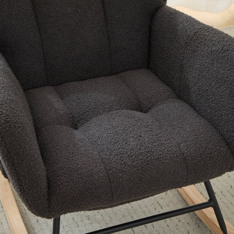 Chaise berçante Teddy, Gris