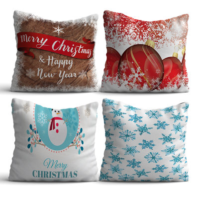 Housse et insert de coussin décoratif en polyester / coton Scatter
