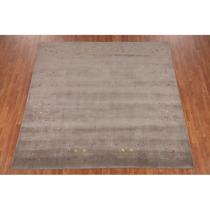 Tapis tribal carré Gabbeh