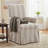 Elegant Upholstered Dining Chair  With Skirted Base, Accent Armchair For Living Room, Bedroom, Dining Room-990836480