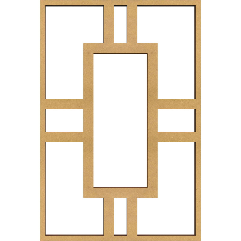 Hastings Decorative Fretwork Wood Wall Panels, 7 3/8"H x 4 7/8"W x 3/8"D, Natural