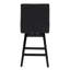 Lark Manor ™, tabourets de bar 26 po à hauteur de comptoir pivotant à 360 ° avec dossier haut pour îlot de cuisine et de bar Lark Manor ™, ensemble de 1, tissu performance gris anthracite-1068308032