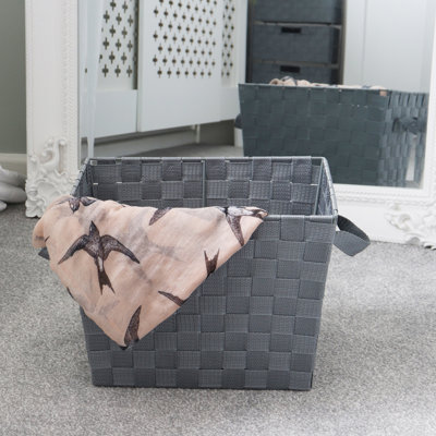 JVL Fabric Decorative Basket