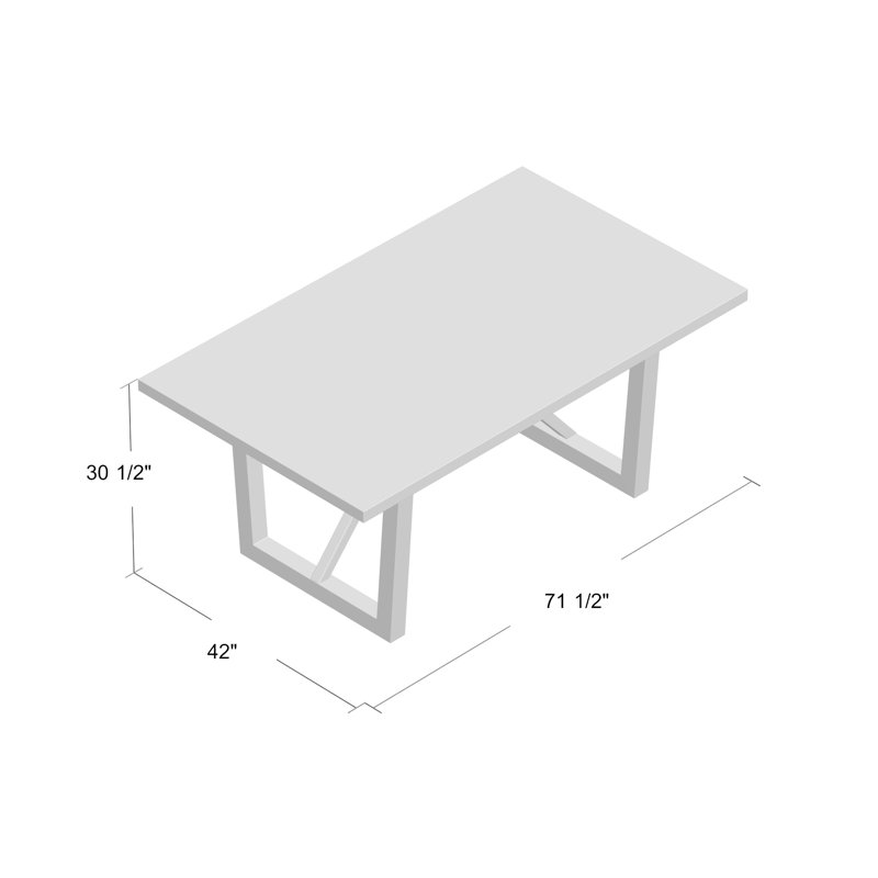 Jahnessa Solid Wood Base Dining Table