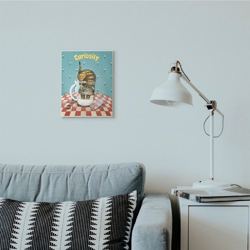 «Curiosity rigolo» par Gary Patterson - reproduction d'art, Plaque murale, H 15 po x l 10 po