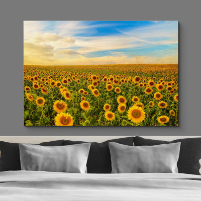 Tournesol «Summer Sunflower Field Horizon» sur toile