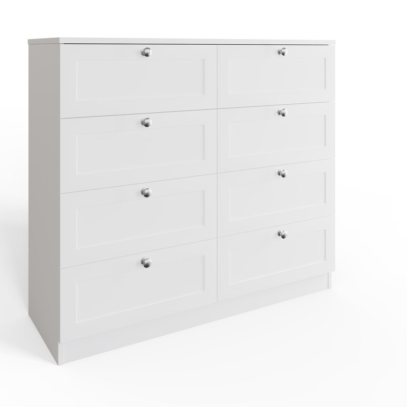 Artus Shaker 110 W 8 Drawer Chest Of Drawers