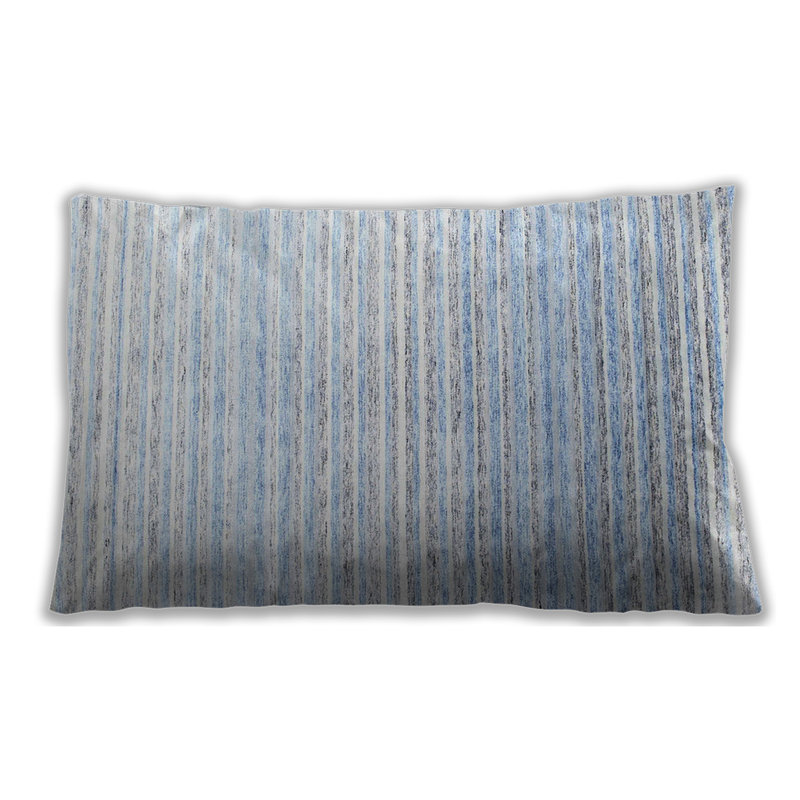 Striped Throw Pillow, Microsuede