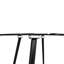 Round Glass Top Metal Base Dining Table-788392986