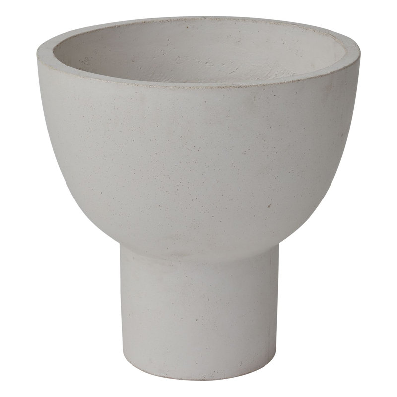 Pot de fleurs urne en céramique, H 20 po x l 19,75 po x P 19,75 po