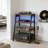 4-Tier Media Stand With Built-In Power Strip & LED Lights, Heavy Duty Audio Rack For TV Console, Game Systems, DVD Player, And Record Player Storage